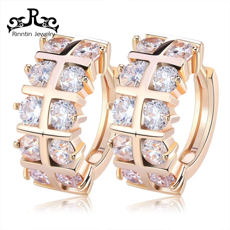 

ORSA JEWELS Wonderful Stud Earrings with Austrian Cubic Zirconia For Women New Design Simple Style Fashion Jewelry DOME31