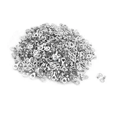 

1000 Pcs RNB5.5-6 AWG 12-10 Non Insulated Ring Terminals Connectors