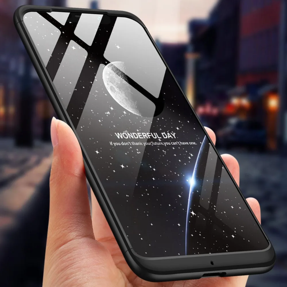 Твердый чехол с полной защитой на 360 градусов для Xiaomi Mi POCOPHONE F1 задняя крышка