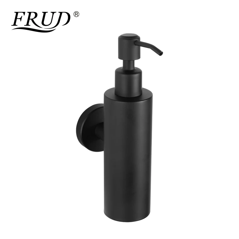 Us 21 11 54 Off Frud New Liquid Hand Soap Dispenser Stainless Steel Wall Mounted Circular Black Simple Bathroom Hardware Fixation Y18005 In Us 21 11 54 Off Frud New Liquid Hand Soap Dispenser Stainless Steel Wall Mounted Circular Black Simple Bathroom Hardware Fixation Y18005 In