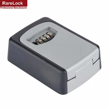 

Rarelock Key Storage Organizer Boxes 4 Digit Wall Mounted Password Small Metal Secret Safe Game Room Escape Props Code Lock