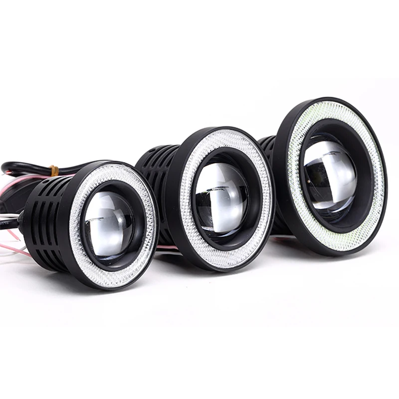 Huiermeimi 2Pcs Car Fog lights 12V Auto LED Kit Driving 30W 3200lm Fog Lamp Colorful Automobile
