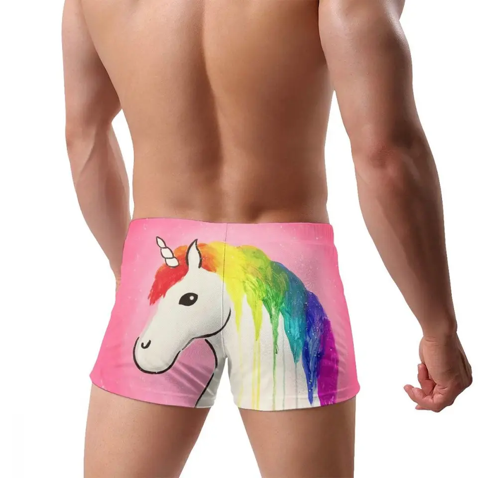 mens unicorn swim shorts