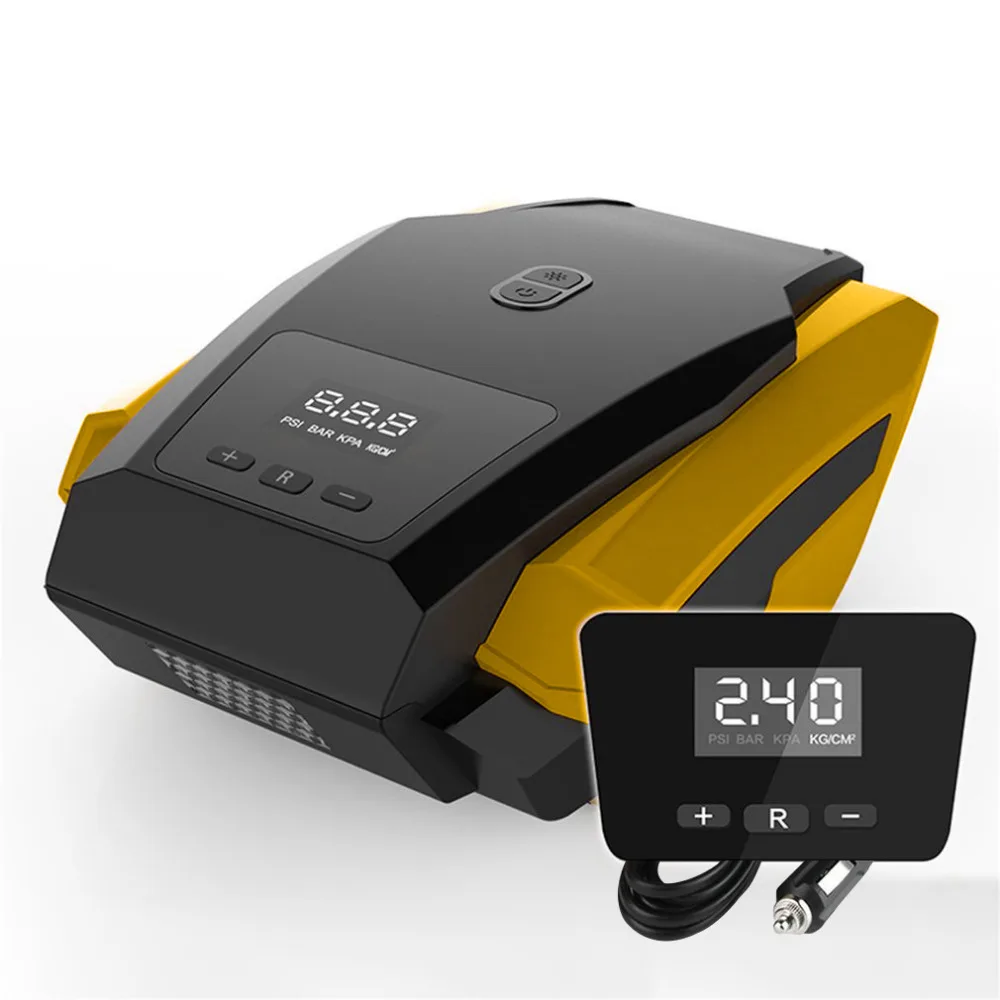 

New 19/22 Cylinder 120W Car Tire Inflator 40L/min DC12V Electric Car Air Compressor Pump Digital Inflatable Pump with Indicator