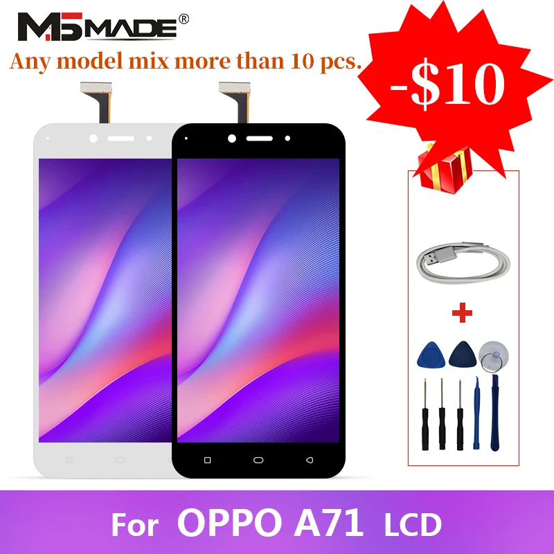 

5.2" For OPPO A71 IPS LCD Touch Screen Digitizer Display Replacement Assembly Parts 100% Tested Free Shipping