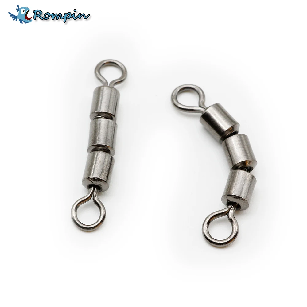 Rompin 10 шт./лот высокоскоростной прочный рыболовный тройной поворотный