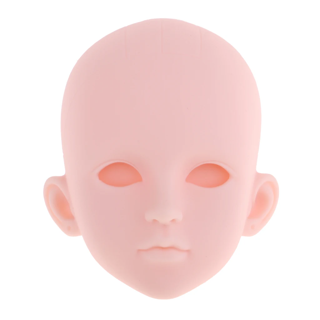1//6 Ball Jointed Doll Head Sculpt /& White Hair Body Parts For MSD Body Parts