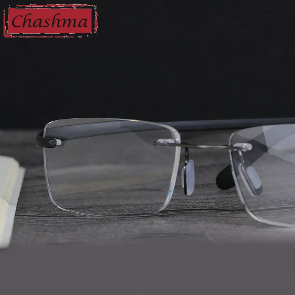 Чашма Брендовая Дизайнерская обувь без оправы очки для чтения оптических