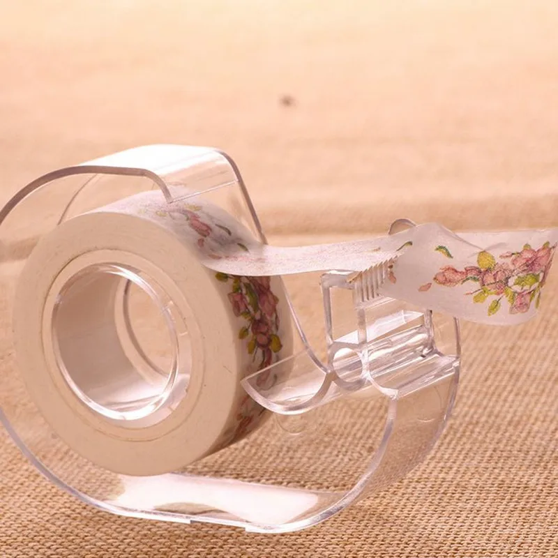 

Coloffice 1PC Stationery Masking Washi Tape Storage Organizer Cutter 1.5cm Dispenser Office School Supplies
