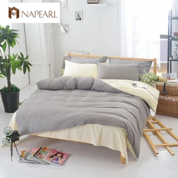 

Duvet cover quilt cover set bedding sets modern design bed sheet nordic flat sheet Solid color green gray