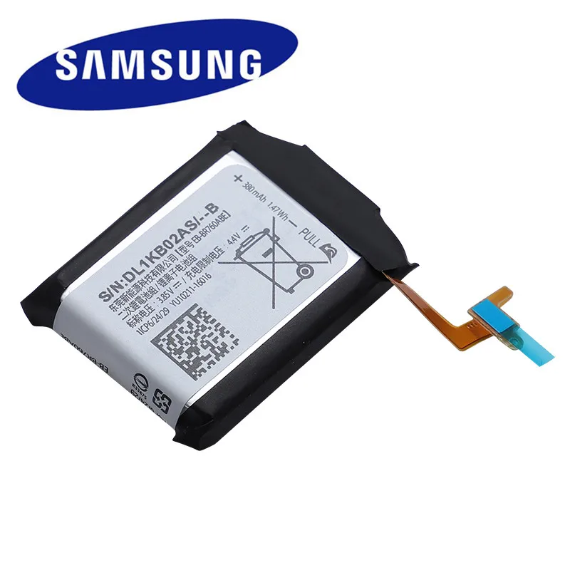 Оригинальный samsung eb br760 аккумулятор EB-BR760ABE для gear S3 Frontier Classic SM-R760 SM-R770 SM-R765 380 мАч +