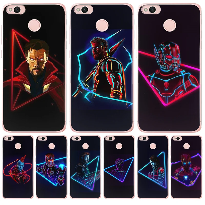 

For Xiaomi Mi Redmi 3S Pro 4X 4A 5A 5 Plus Note 3 4 6 6A A1 5X A2 6X Lite 8 Pocophone F1 Cover case Cool Iron Man Marvel Hero
