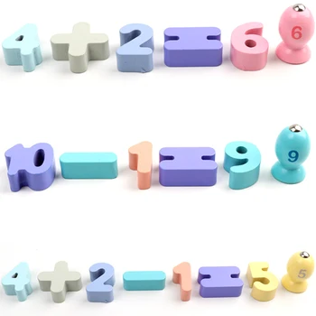 

Baby Wooden Learning Board Set Fishing game Toy Number Puzzle Board Sets Preschool Color Recognition Teaching Educational Toy