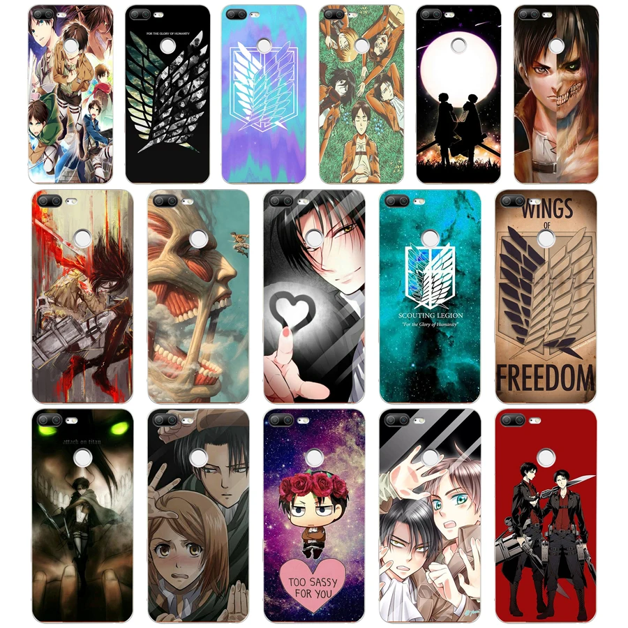 

190H Attack On Titan Anime Soft Silicone Tpu Cover phone Case for huawei Honor 9 Lite 10 p 9 10 lite