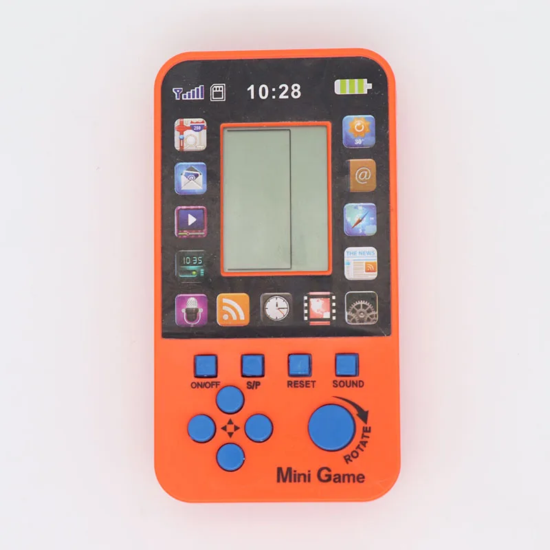 KaRue 10 шт./лот DataFrog Портативный детства тетрис ручной игры игроки мини игровой консоли для детей разведки игрушки игры