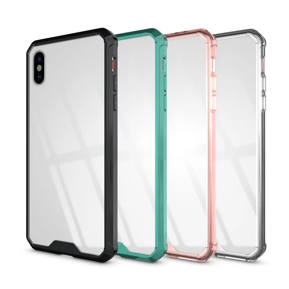 

10pcs a Lot Shockproof Transparent Armor Case for iPhone X i6S i6P i7 i7 Plus Silicone Case for iPhone XS XR XS Max Bumper Case