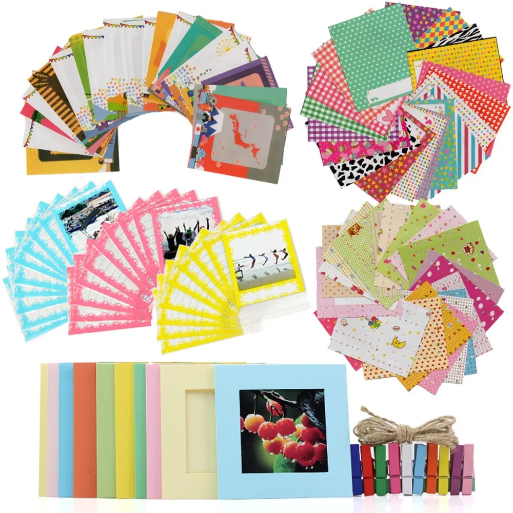 

7 in 1 Accessories Set for Fujifilm Instax Square SQ10/SQ6/SQ20 SP3 Pack of Stickers, Wall hanging frames with clips Photo Bag