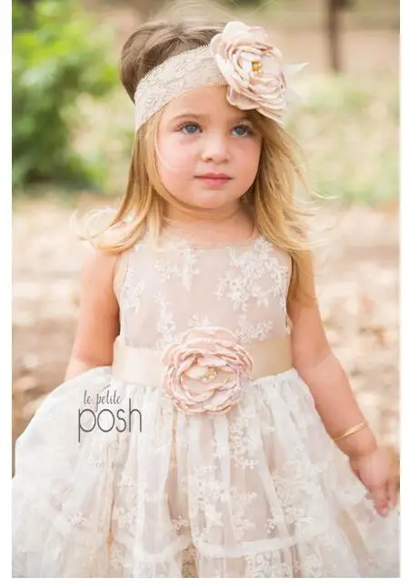 

Girl's Pageant Princess Dresses 2017 Summer Kids Lace Embroidered Flower Gowns Kids party Dress Children Dress Customer Made
