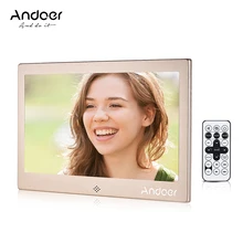 Andoer 1" LED Фоторамки 720 P видео/музыка/Календари/часы/TXT плеер 1024*600 разрешение металла Рамки w/Дистанционное управление