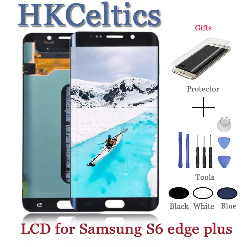 Для Samsung Galaxy S6 Edge LCD G925 G925F SM-G925F дисплей + сенсорный экран для 5 1 ''SAMSUNG