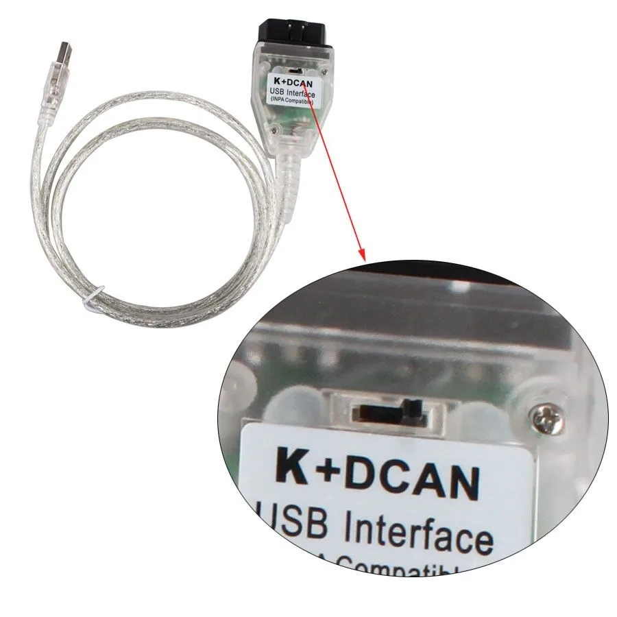 K+ CAN для BMW с чипом FT232RQ с переключателем K+ D CAN USB OBD интерфейс совместим с inpa для BMW K-LINE