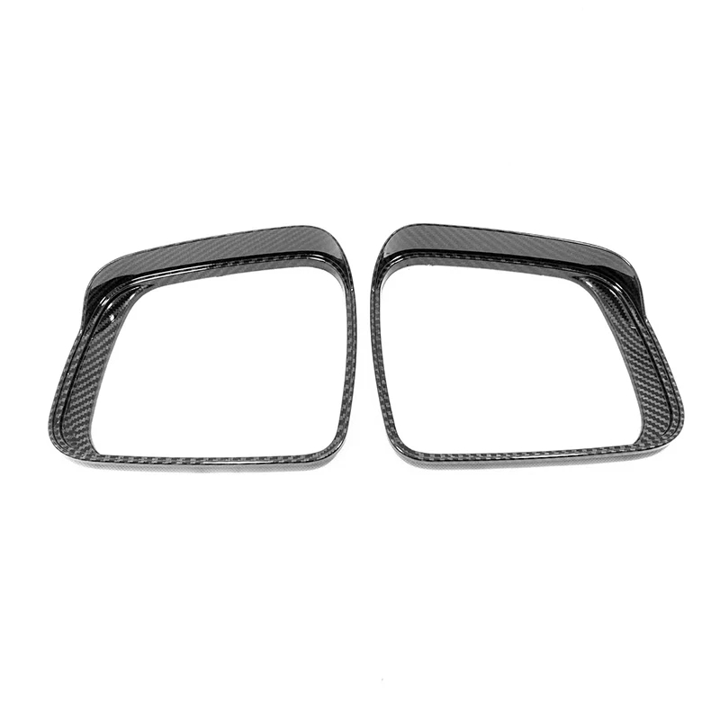 

For Jeep Grand Cherokee 2014-2018 Accessories Car Styling ABS Carbon Fibre Car Rearview Mirror Block Rain Eyebrow Cover Trim