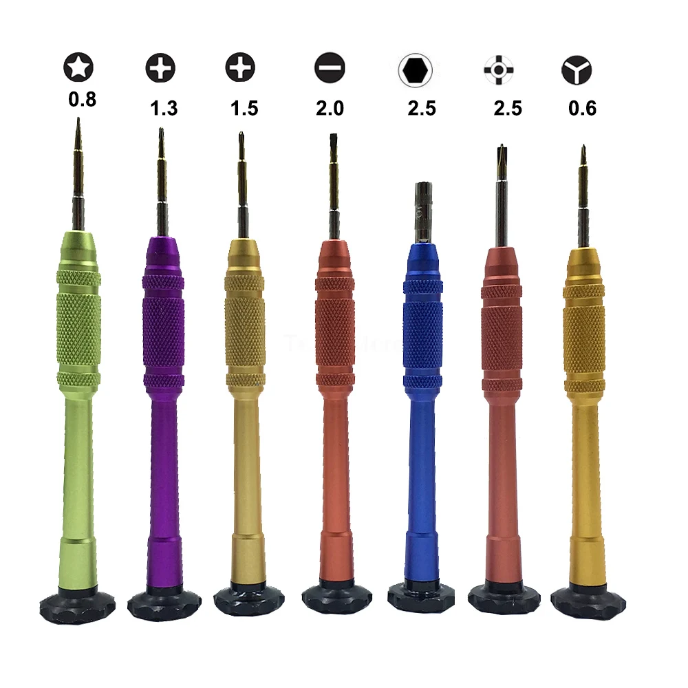 

10Pcs P2 Philips 1.3 1.5 Slotted Middle plate M2.5 Special Phillips 2.5 Y0.6 Screw Driver for All iPhone CellPhone Laptop Repair