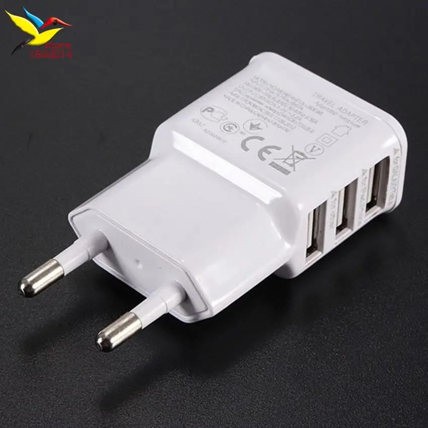 Plug da ue para Iphone Carregador de Parede 4s para Samsung Multi Dispositivo Charger 5 6 5s 7 Galaxy s5 Power Adapter Viagem 500 Pçs - Lote 5v 2a Usb 7 DA UE Para iPhone 5 6 5S