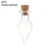 5pcs/pack Small Drift Bottle Glass Jars Decoration DIY Containers Mini Cheap Message Vials Ornaments Cork Stopper Rainbow Bottle 18
