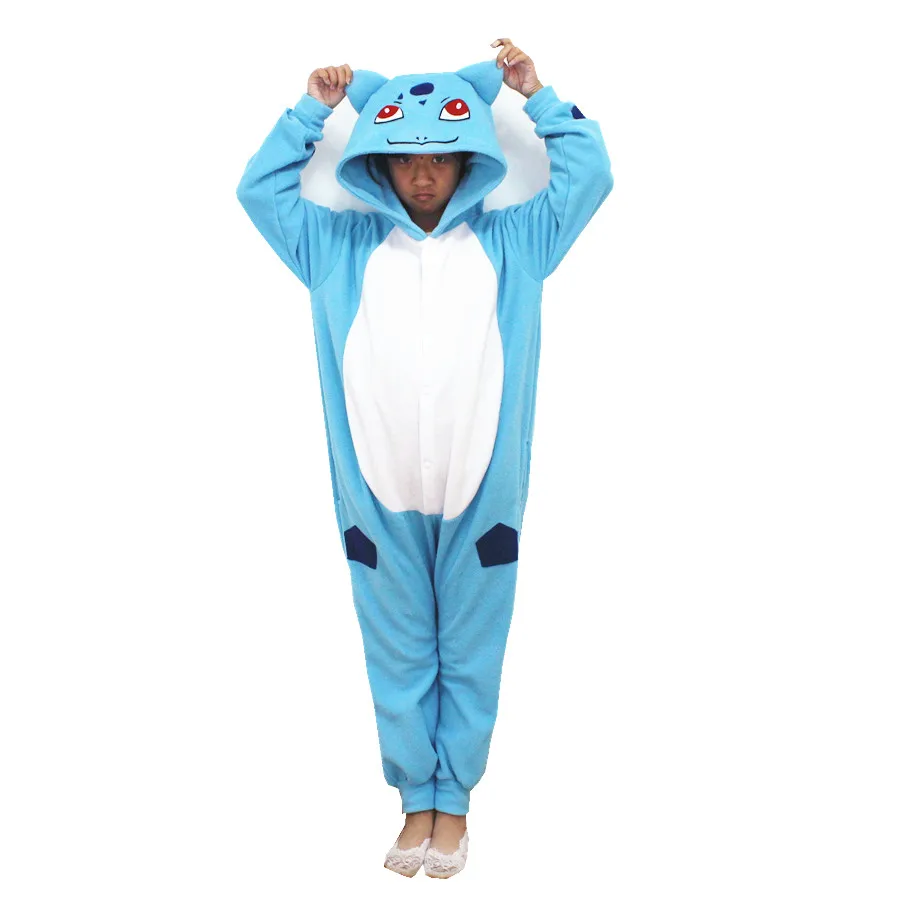 

Children Costumes Pokemon Bulbasaur Sleepwear Kids Onesies Pajamas Cosplay Costume Clothing For Halloween Carnival New Year