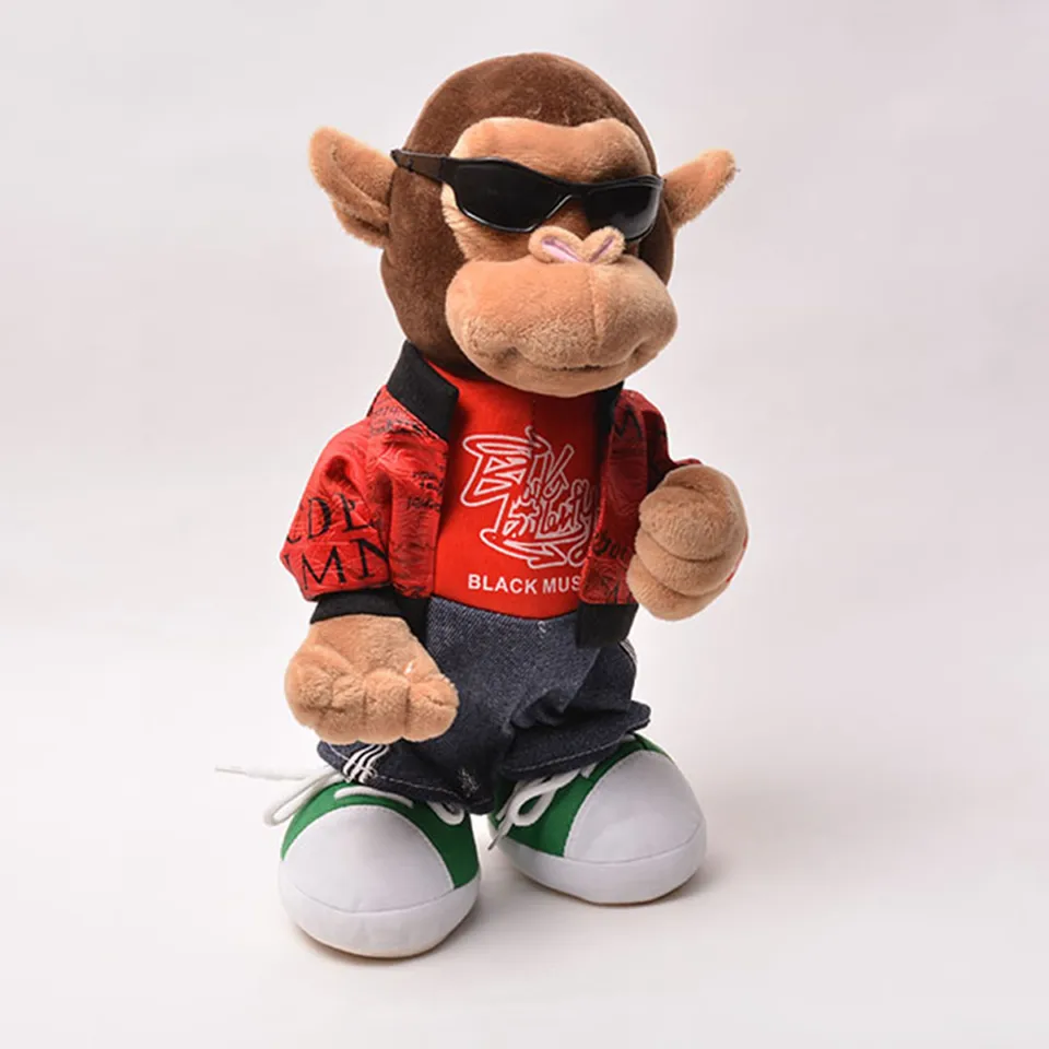 interactive monkey plush toy