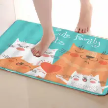Коврик для ванной комнаты в стиле кошки, Забавный Противоскользящий коврик для ванной, аксессуары для душевой занавески, соответствующие вашей душевой занавеске