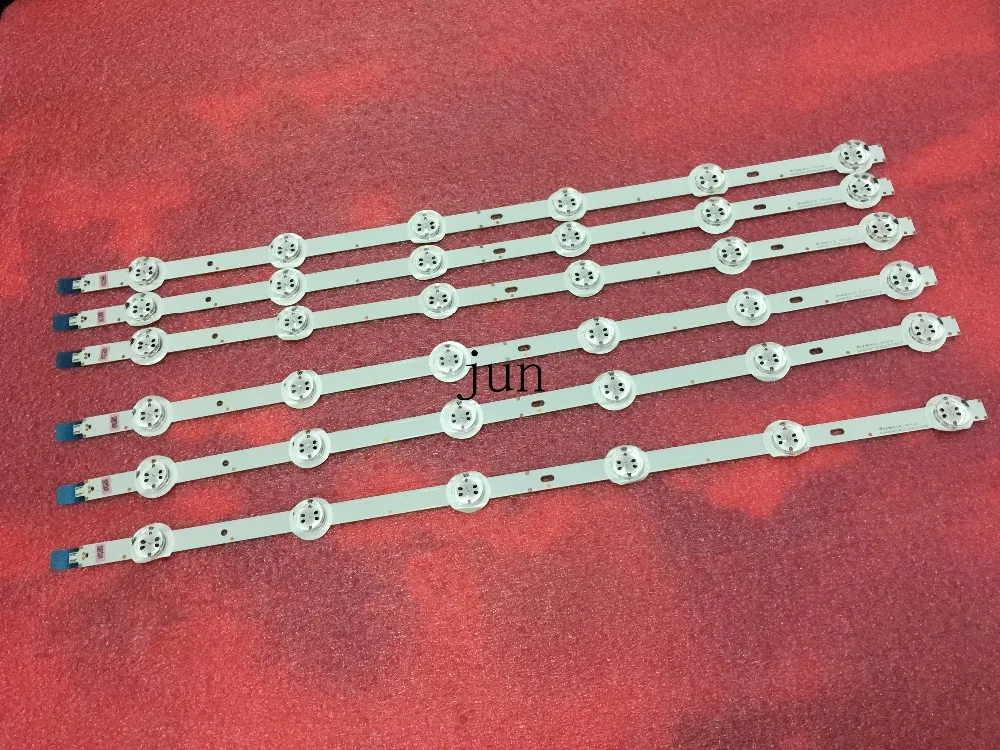 

2pcs x Original LED Strips SVS480A07_REV3-6LED w/ Optical Lens Fliter for SAMSUNG TV Monitor Panel Backlight Lamps 50.5cm 6-LEDs