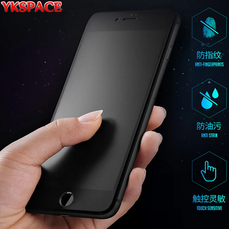 9H 2.5D matowy matowy pełna pokrywa szkło hartowane Screen Protector dla iPhone X XS MAX XR 10 8 7 6s 6 Plus 7Plus anty odciski palców
