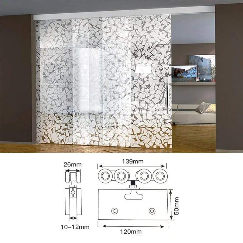 HW-288A-glass door roller