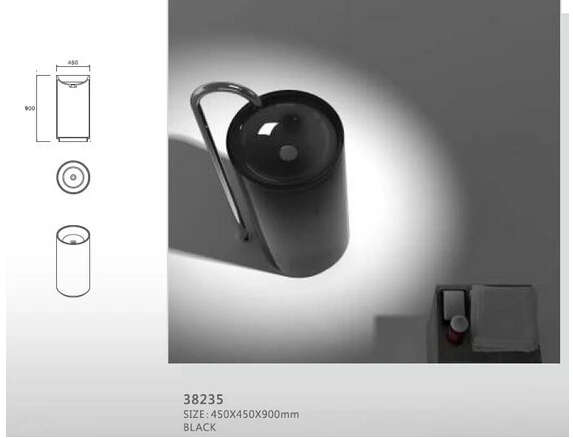 راتنج الأكريليك الحمام رمى حوض طليق الصلبة سطح مات بالوعة مرحاض الغرور غسل بالوعة RS38235-430 الملون راتنج الأكريليك الحمام رمى حوض طليق الصلبة سطح مات بالوعة مرحاض الغرور غسل بالوعة RS38235-430 الملون