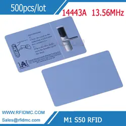 Пользовательские карты печати с M1 S50 классический чип 13,56 МГц ISO14443A MF1 1 K S50