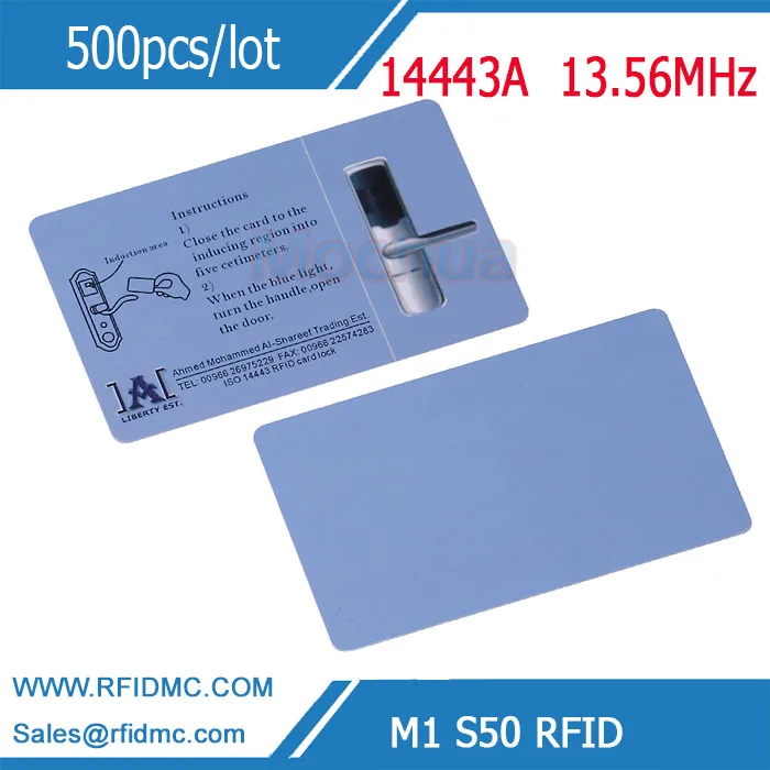 

Custom Printing Card with M1 S50 Classic Chip 13.56MHz ISO14443A MF1 1K S50