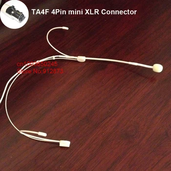

HM-4029-X4 Professional Headset Mic TA4F 4pin Mini XLR Mic Wired Electret Microphone for Wireless Bodypack Transmitter