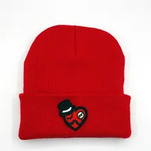 LDSLYJR хлопковая утолщенная вязаная шапка с вышивкой мага, зимняя теплая шапка Skullies, шапка бини для мужчин и женщин 09