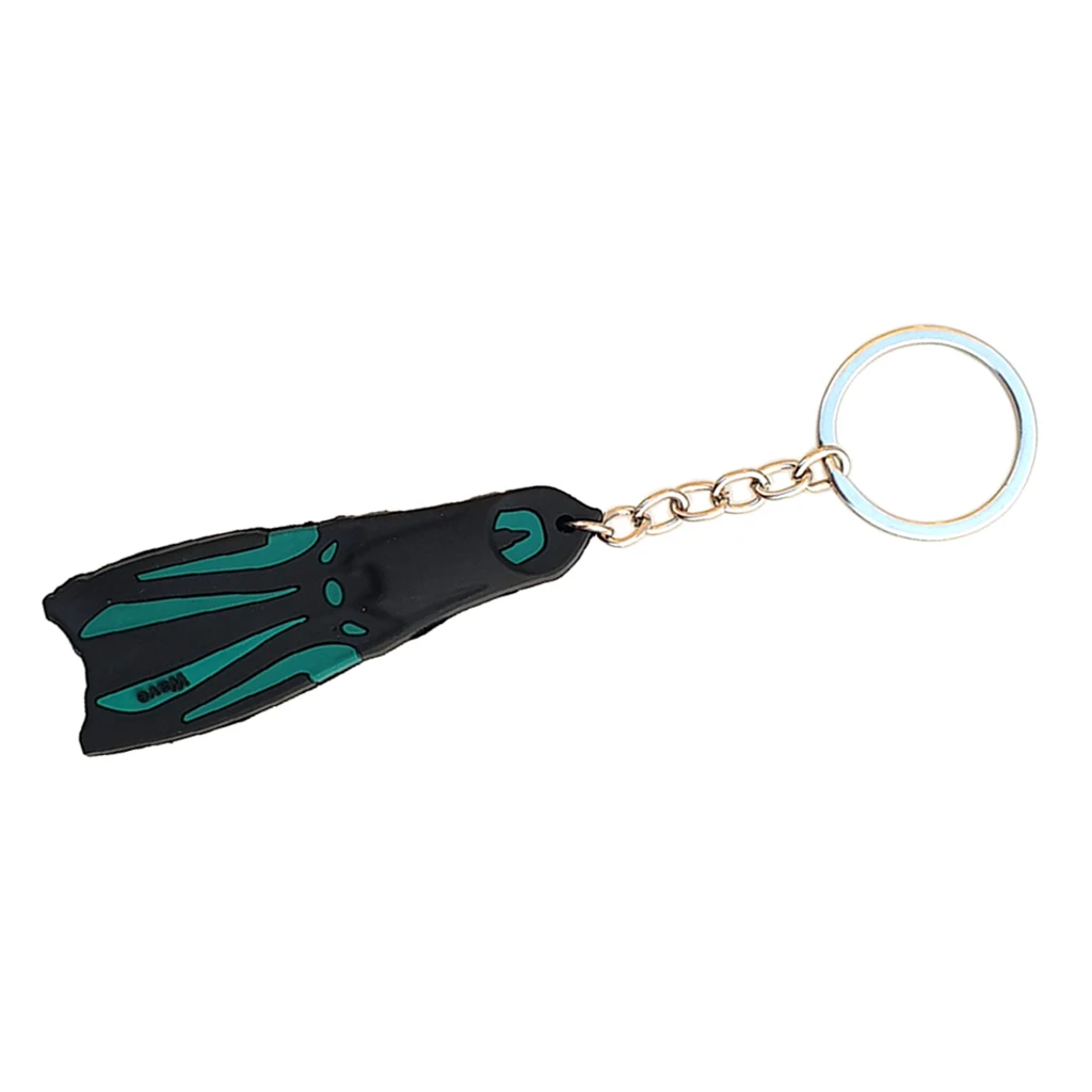 Novelty Mini Chain Scuba Dive Fins Flippers Key Chain Holder Silicone and Steel Keyring Keychain for Boat Kayak Surfing Sailing Novelty Mini Chain Scuba Dive Fins Flippers Key Chain Holder Silicone and Steel Keyring Keychain for Boat Kayak Surfing Sailing