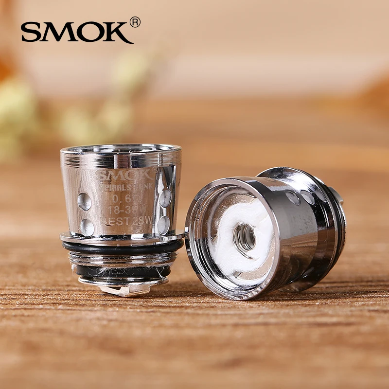 5/10 шт. SMOK спирали Core 0.3ohm/0.6ohm катушки для спирали/спирали плюс емкость распылителя E Жидкость для электронных сигарет, электронные сигареты электронная сигарета с Япония хлопковые оригинальные футболки