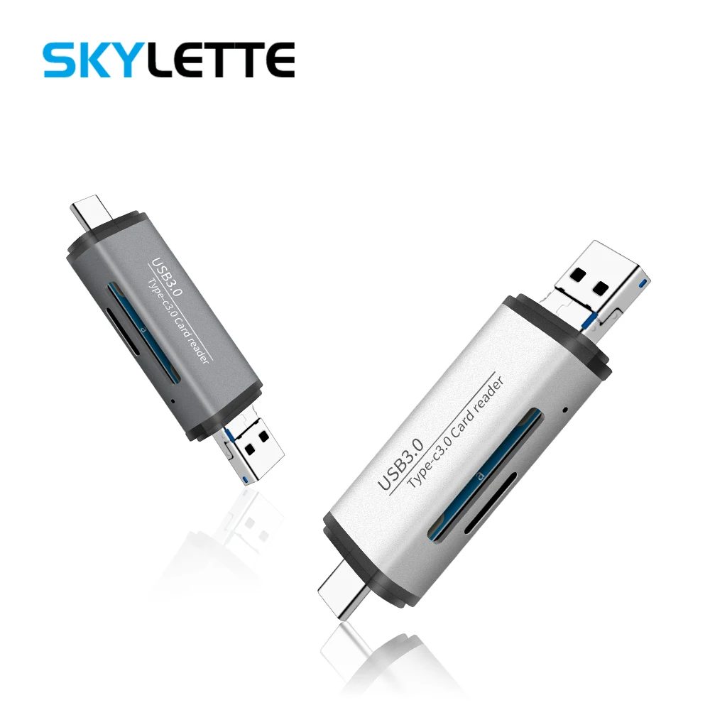 SD TF Card Reader Aluminum Alloy USB 3 0 Type c Micro USB Card Data Interaction 1
