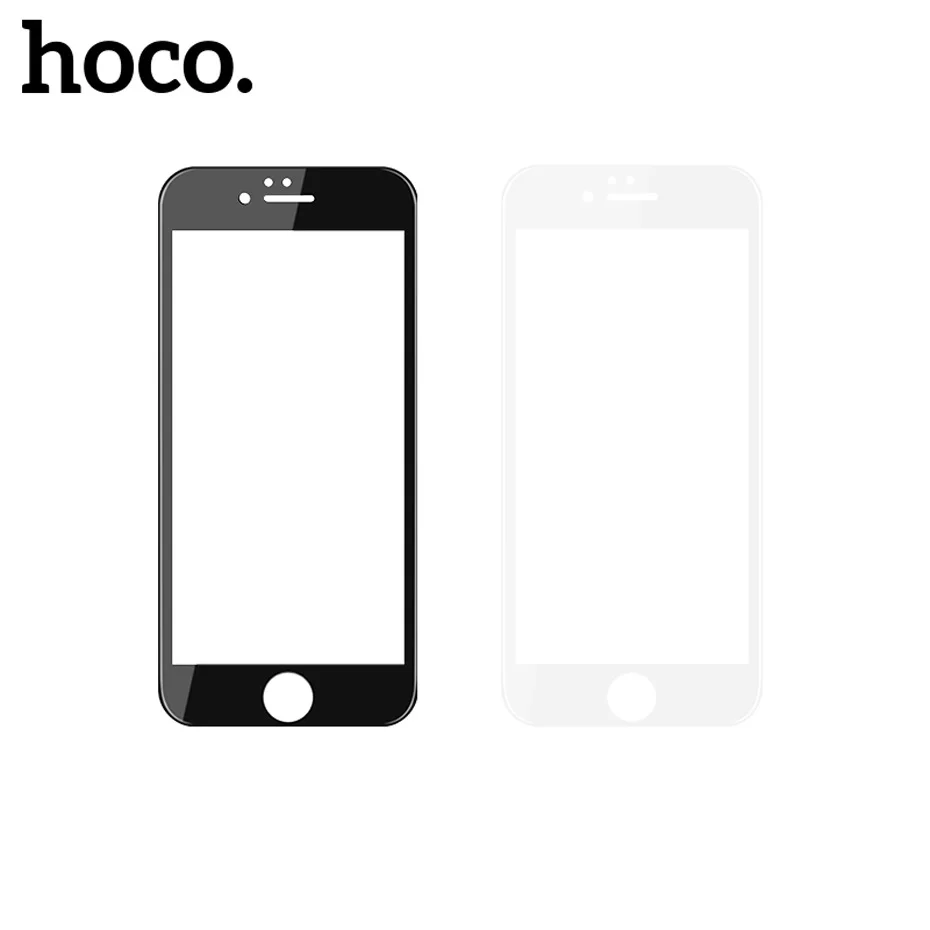 Hoco для Apple iPhone 6 6S PLUS 3D закаленное стекло плёнка 9H протектор экрана защитное стекло полное покрытие для сенсорного экрана Защита на весь экран на Айфон 6 3Д стекло для айфона 6 6S плюс