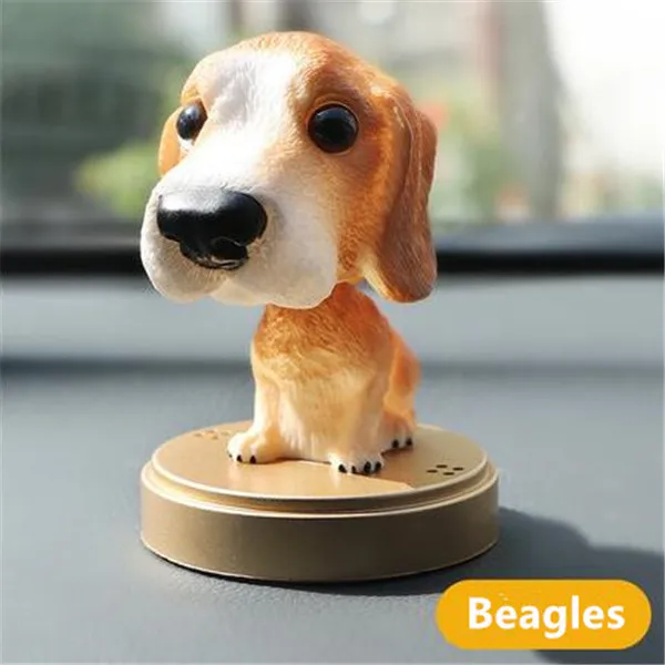 Car Ornament Nodding Dog Air Freshener Auto Perfume Decoration Bobblehead Dog Dash Toy Car Rocking Shaking Head Dog Air Purifier