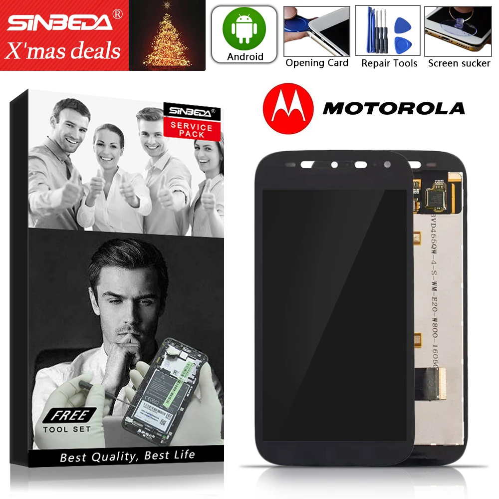 

4.5" Original Display For Motorola MOTO E2 XT1505 XT1524 XT1511 XT1527 2nd E+1 LCD Display Touch Screen Digitizer Assemble LCD#