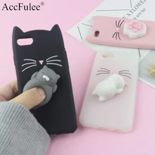3D милый японский блестящий чехол с бородатым котом для iphone 4, 4S, SE, 5, 5S, 5C, 6, 6 S, 7, 8 Plus, X, XR, XS, 11 Pro, Max, мягкий чехол с котом, чехлы для телефонов