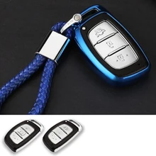 Глянцевый ТПУ 3 кнопки авто дистанционного ключа чехол для ключей чехол для Hyundai Mistra Elantra ix35 ix25 Sonata Avante автомобильные аксессуары