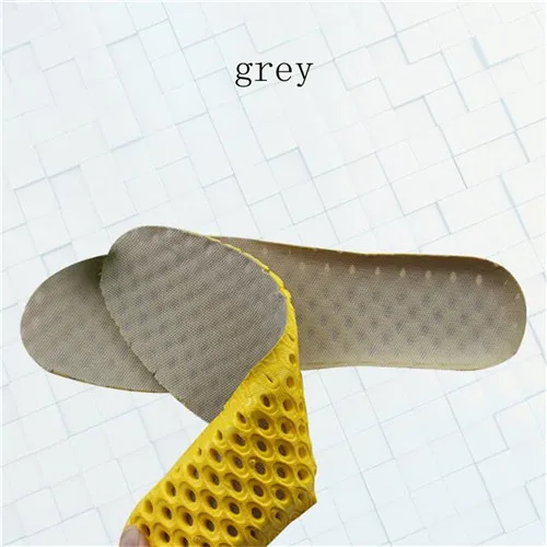 1 пара, мужская и женская спортивная обувь EVA, дезодорирующие стельки, амортизация, Спортивная вставка, подкладка, стрейч, дышащая, для бега - Цвет: grey