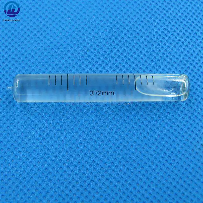 

HACCURY 10*60mm 3'/2mm Liquid level Indicator Glass Level bubble Vials Bubble Spirit Level